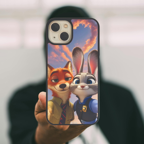 Cute Bunny Fox Glass Case / Cover