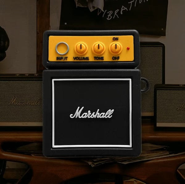 Marshall Mini Guitar Amplifier SILICON Airpods Case Cover For AIRPODS PRO Compact and portable amplifier for AIRPODS PRO