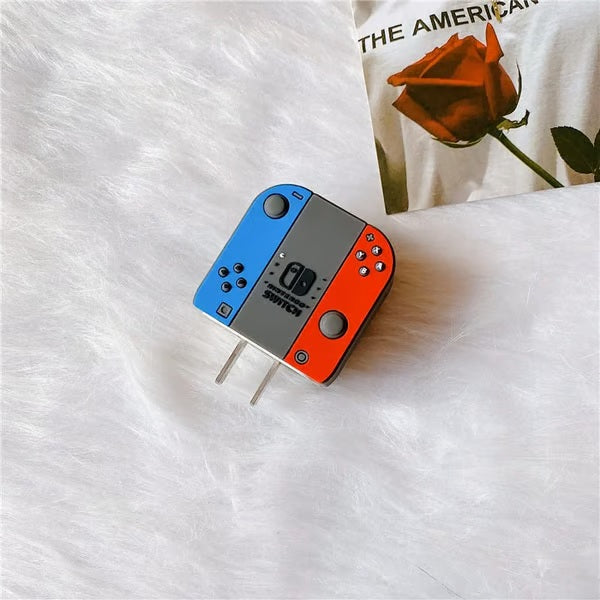 Nintendo Switch-Themed charger case & protector Cable APPLE IPHONE SILICON CASE Stylish and functional charging accessory