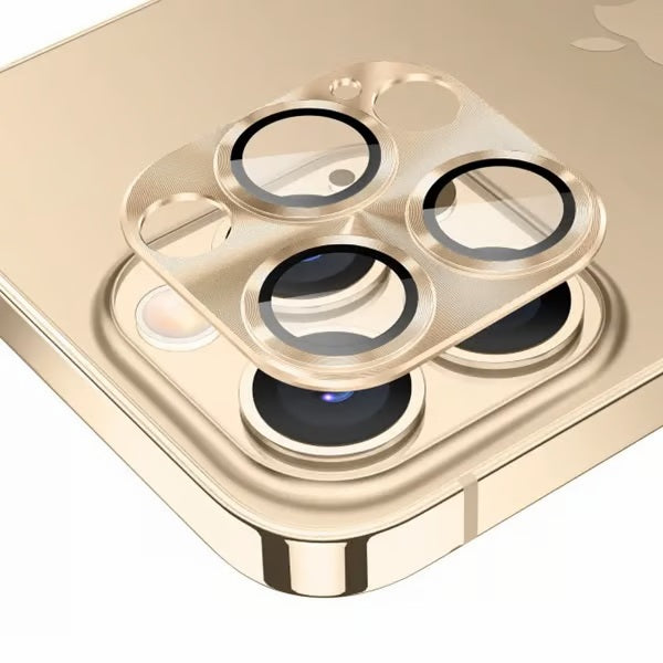 Shockproof Camera Lens For iPhone 12 Gold iPhone Lens Protector