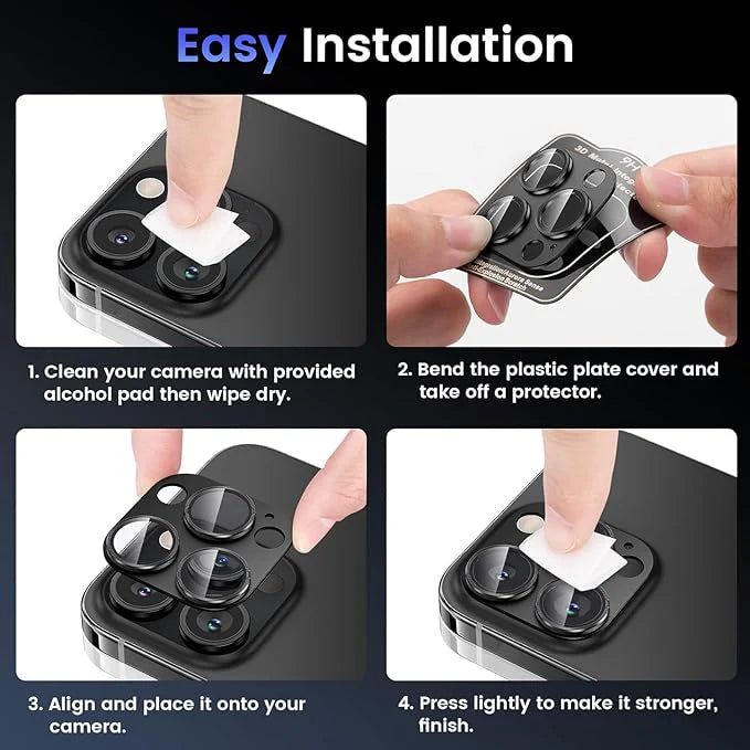 Shockproof Camera Lens For iPhone 12 Pro Max Easy installation for your smartphone camera