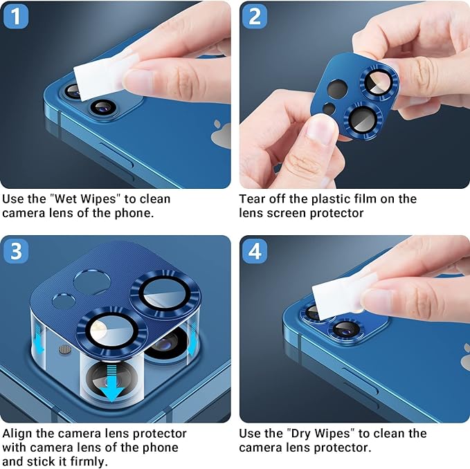 Shockproof Camera Lens For iPhone 12 Pro Max Easy installation for your smartphone camera