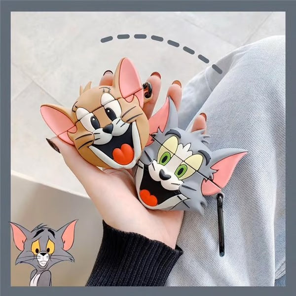 Tom and Jerry SILICON Airpods Case Cover For AIRPODS PRO Cute and Fun Cartoon Character AIRPODS PRO