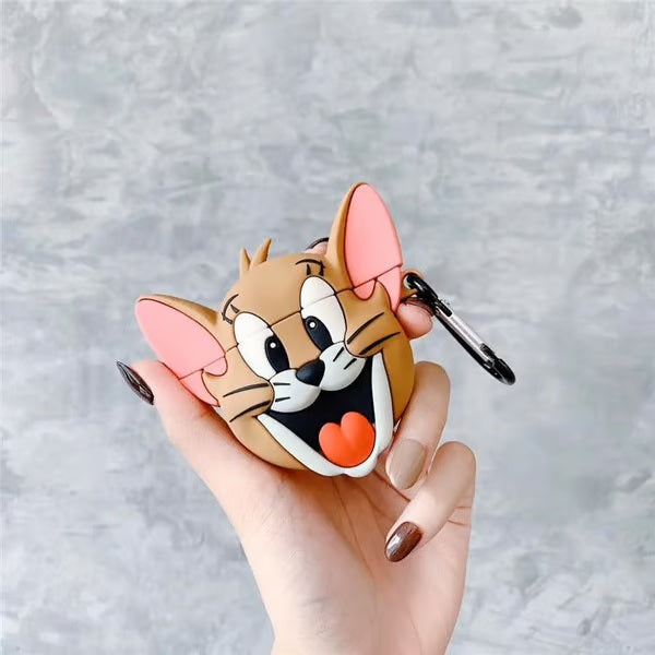 Tom and Jerry SILICON Airpods Case Cover For AIRPODS PRO Cute and Fun Cartoon Character AIRPODS PRO