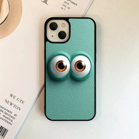 Background Lather eye print glass Case / phone cover