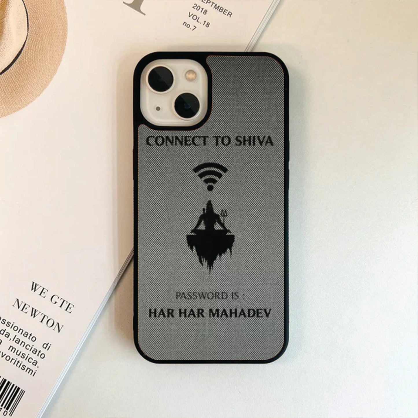 Spiritual Connect To Shiva Har Har Mahadev Glass Case / Cover
