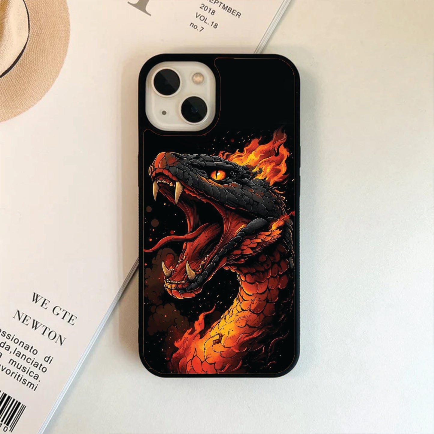 Fire Dragon Themed Glass Case / Cover