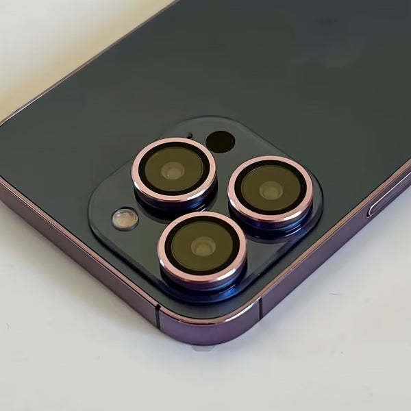 iPhone 14 Pro | 14 Pro Max Series Camera Protection 3D Metal Ring High-quality tempered glass lens protectors
