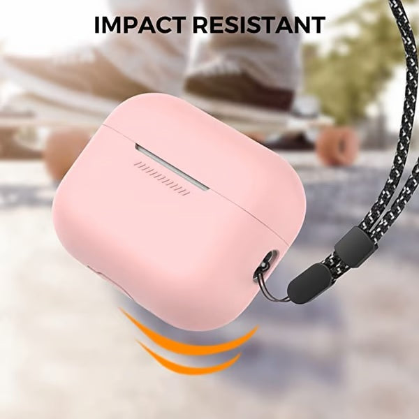 pink Protective SILICON Airpods Case Cover For AIRPODS PRO 2 Impact Resistant Design AIRPODS PRO 2