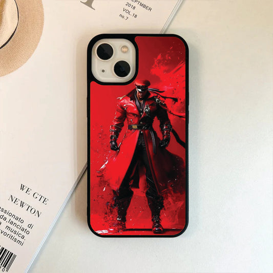 Red Look Street Fighter Glass Case / Phone Cover