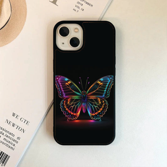Colorful Shine Butterfly Glass Case / Cover