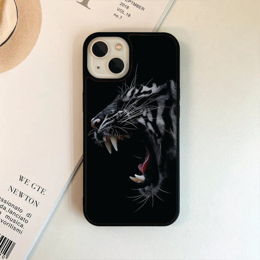 Indian Tiger Themed Glass Case / Phone Cover