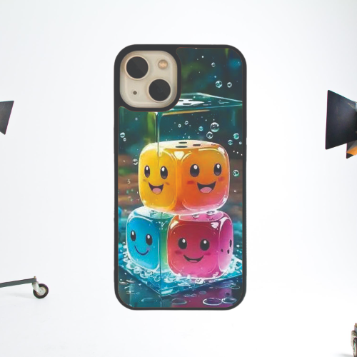 Water smile ludo Themed Glass Csae Phone Covers