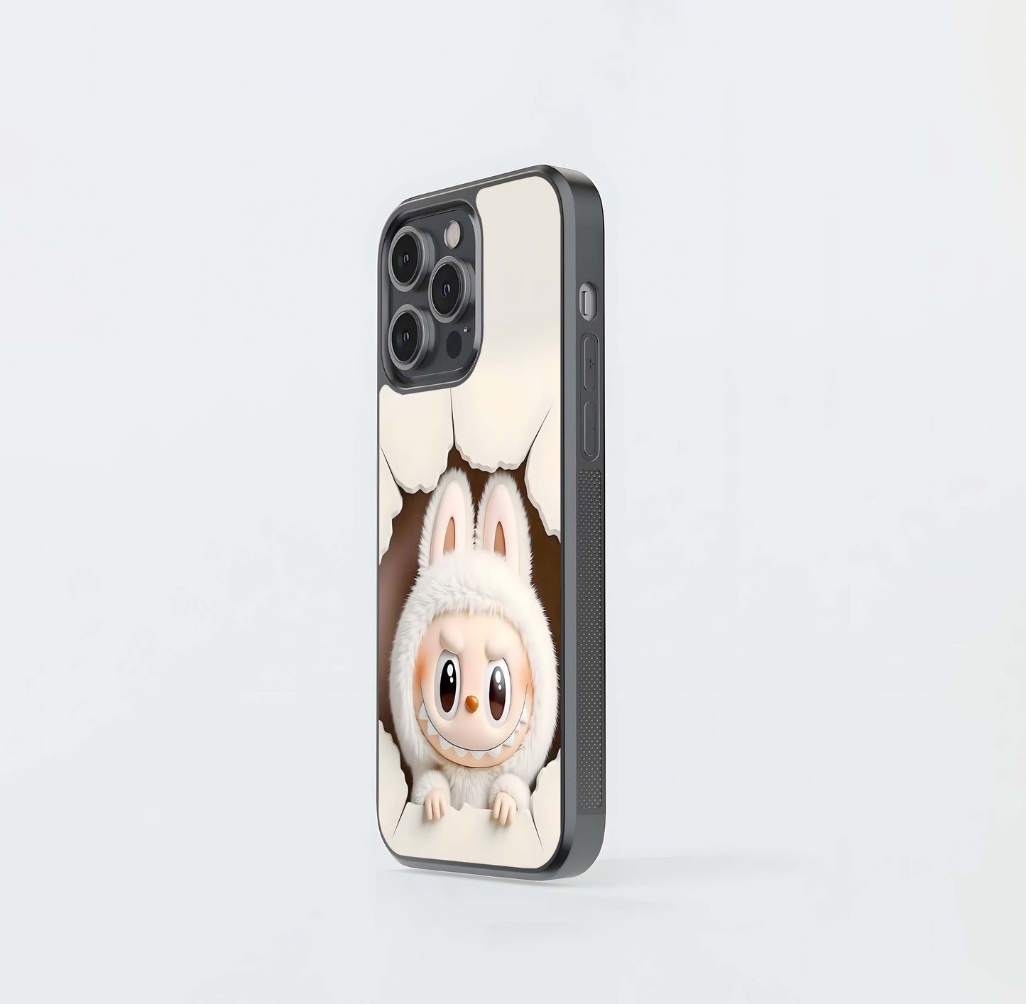 Angel Labubu Glass Case