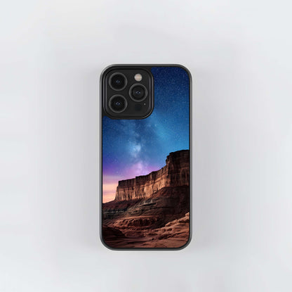 Canyon Under Galactic Sky Glass Case