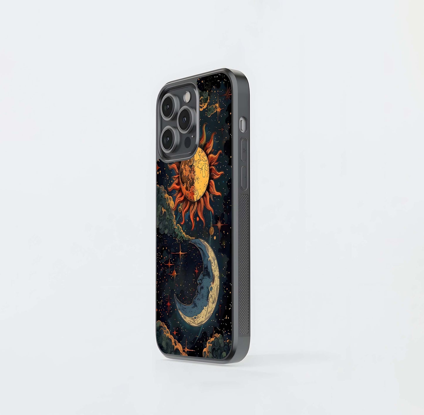 Neon Sign Night Scene Glass Case