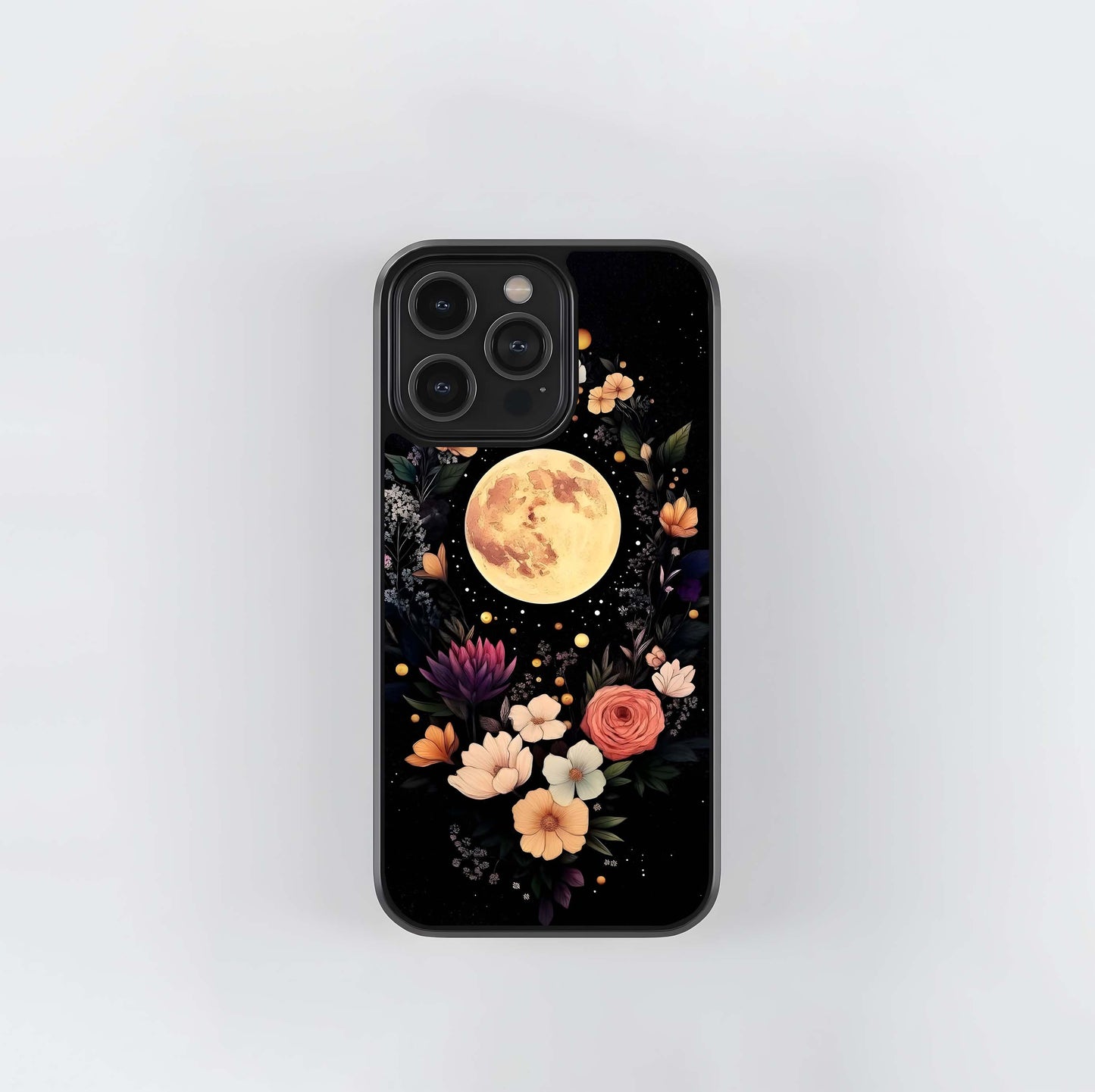 Waving Flower Moon Glass Case