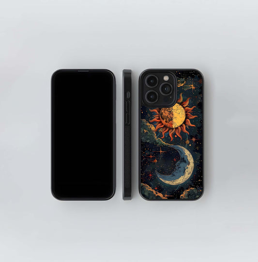 Neon Sign Night Scene Glass Case