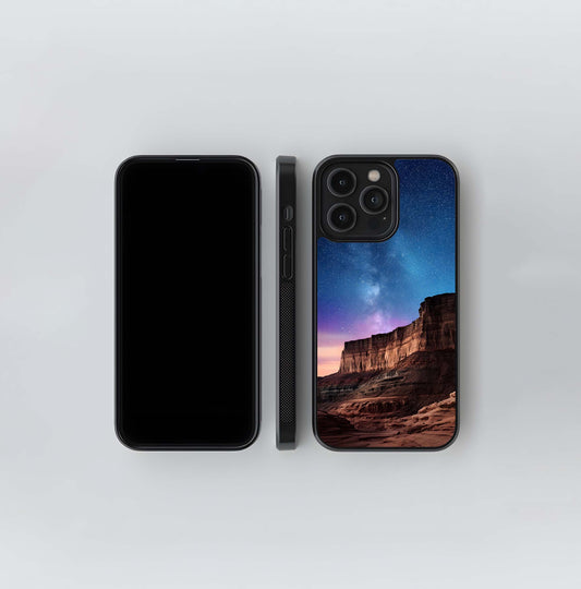 Canyon Under Galactic Sky Glass Case