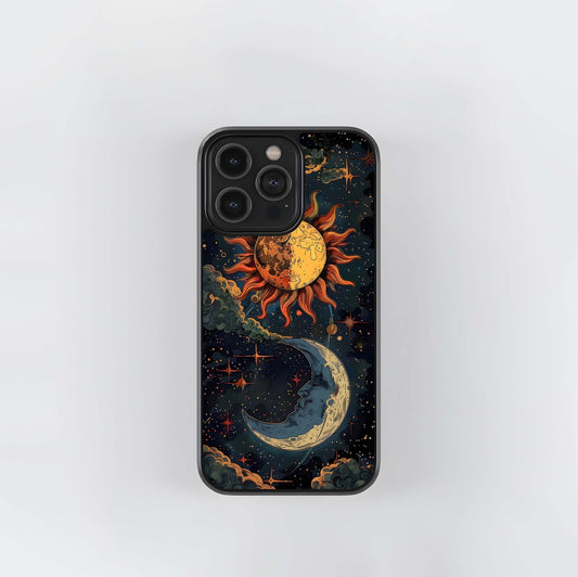 Neon Sign Night Scene Glass Case
