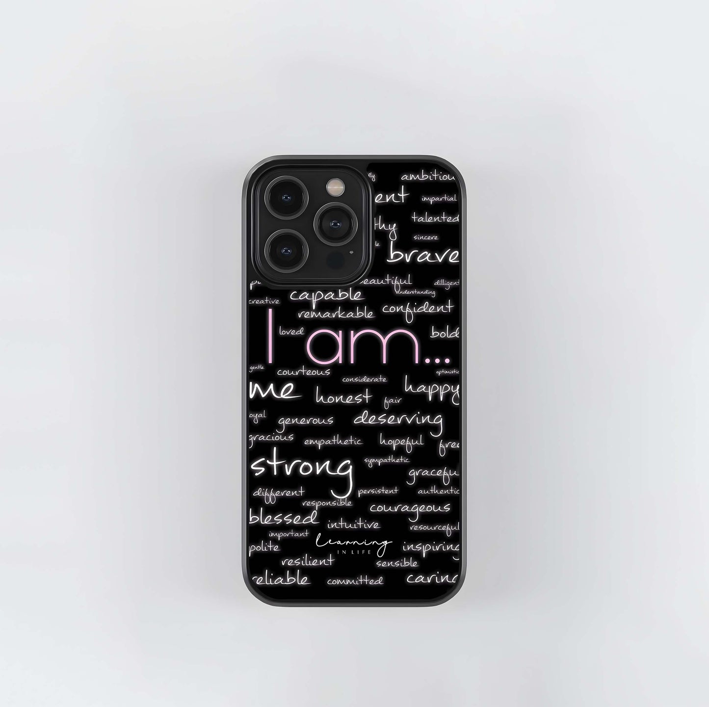 I Am Power Glass Case