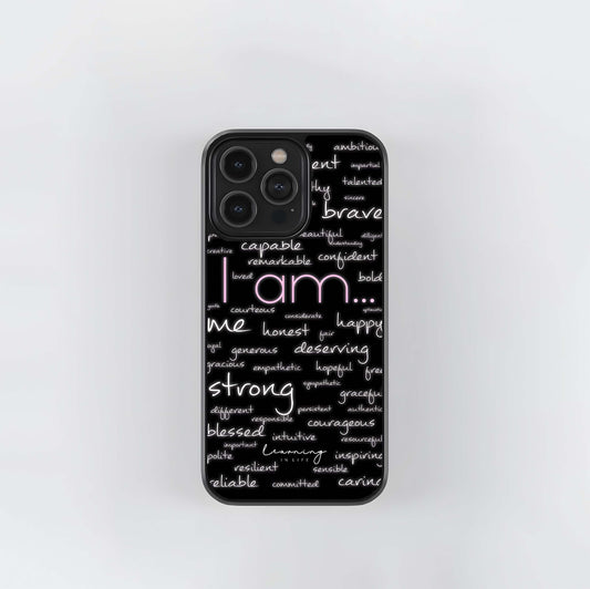 I Am Power Glass Case