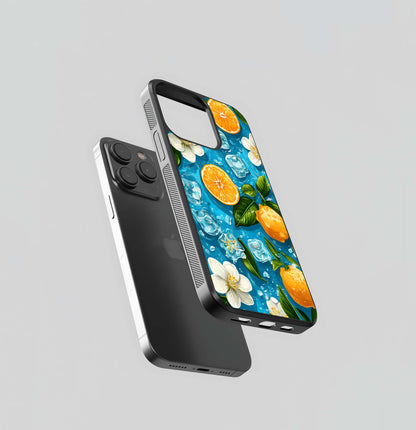 Ice Cube With Orange Glass Case