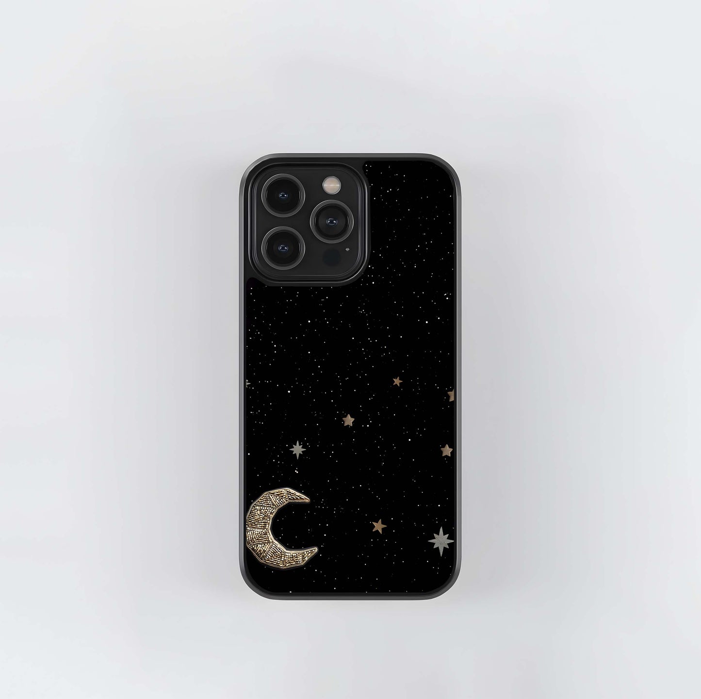 Twinkle Star With Half Moon Glass Case