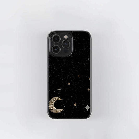 Twinkle Star With Half Moon Glass Case