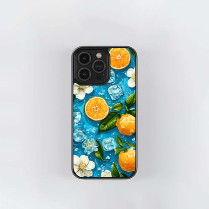 Ice Cube With Orange Glass Case