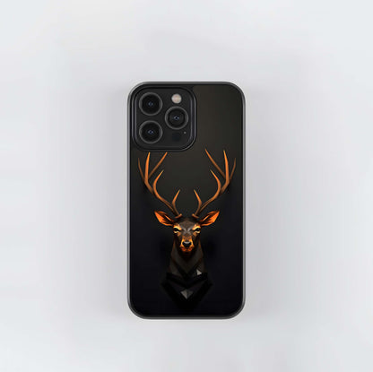 Geometric Stag Glass Case