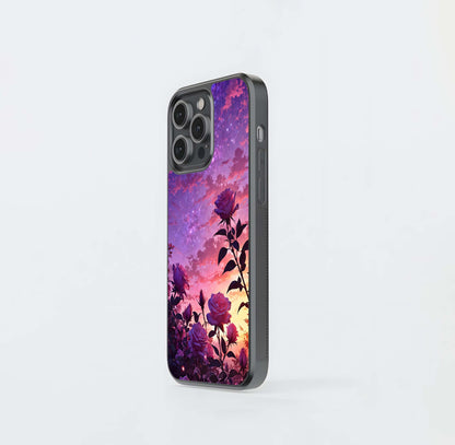 Starlit Rose Twilight Glass Case