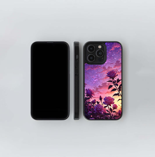 Starlit Rose Twilight Glass Case