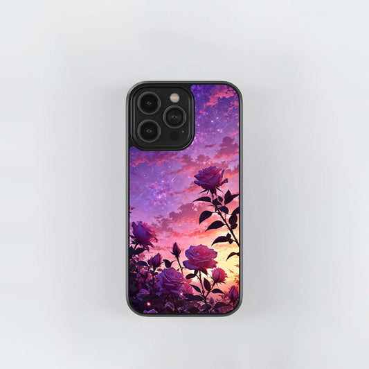 Starlit Rose Twilight Glass Case
