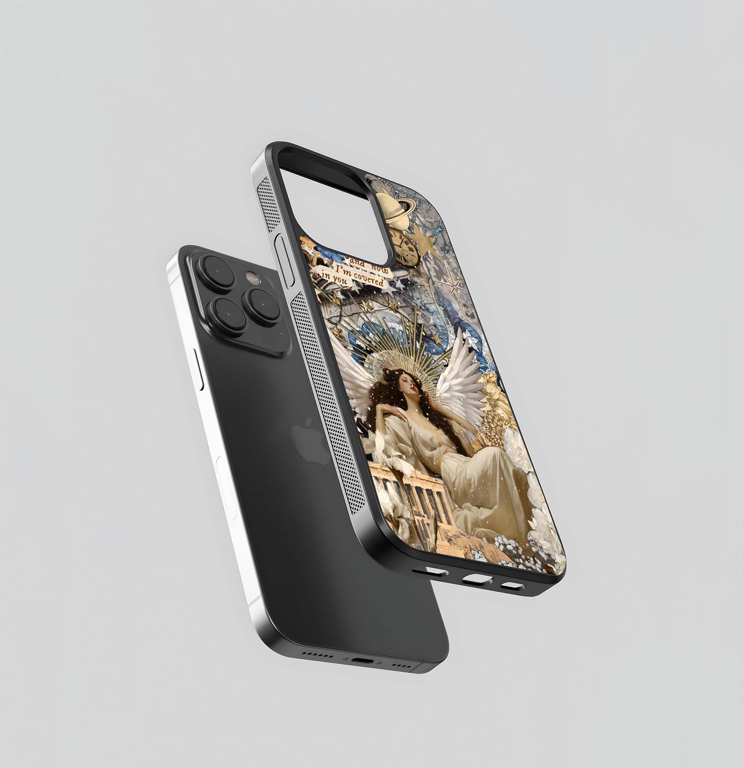 Angels of Timeless Bloom Glass Case