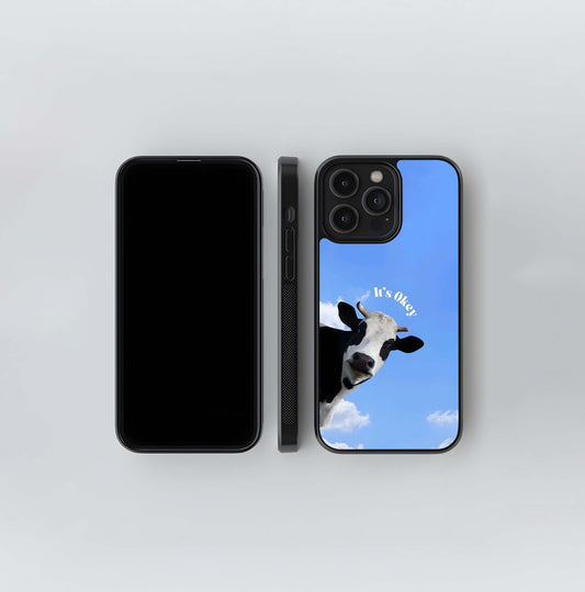 Its Okay CowGlass Case