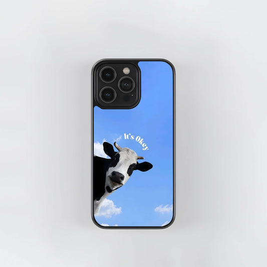 Its Okay CowGlass Case