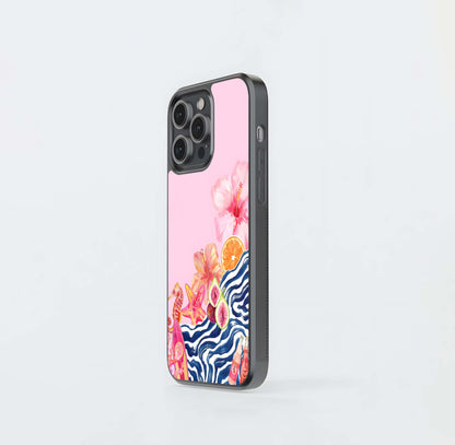 Berry Disco Bloom Glass Case