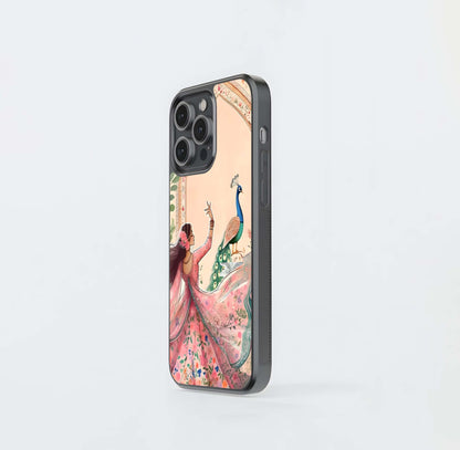 Vintage Floral Wallpaper Repeat Glass Case