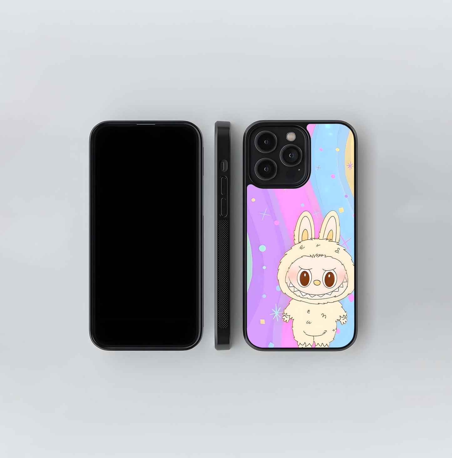 Anger Labubu Glass Case