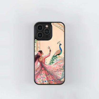 Vintage Floral Wallpaper Repeat Glass Case