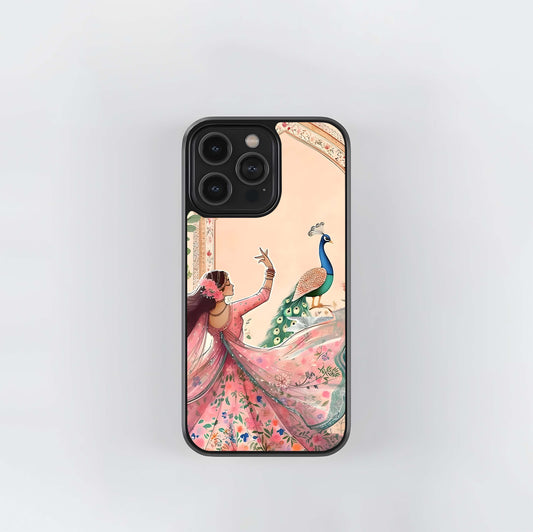 Vintage Floral Wallpaper Repeat Glass Case