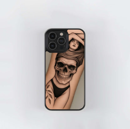 Skull & Skin Reveal Tattoo Glass Case