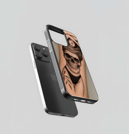 Skull & Skin Reveal Tattoo Glass Case