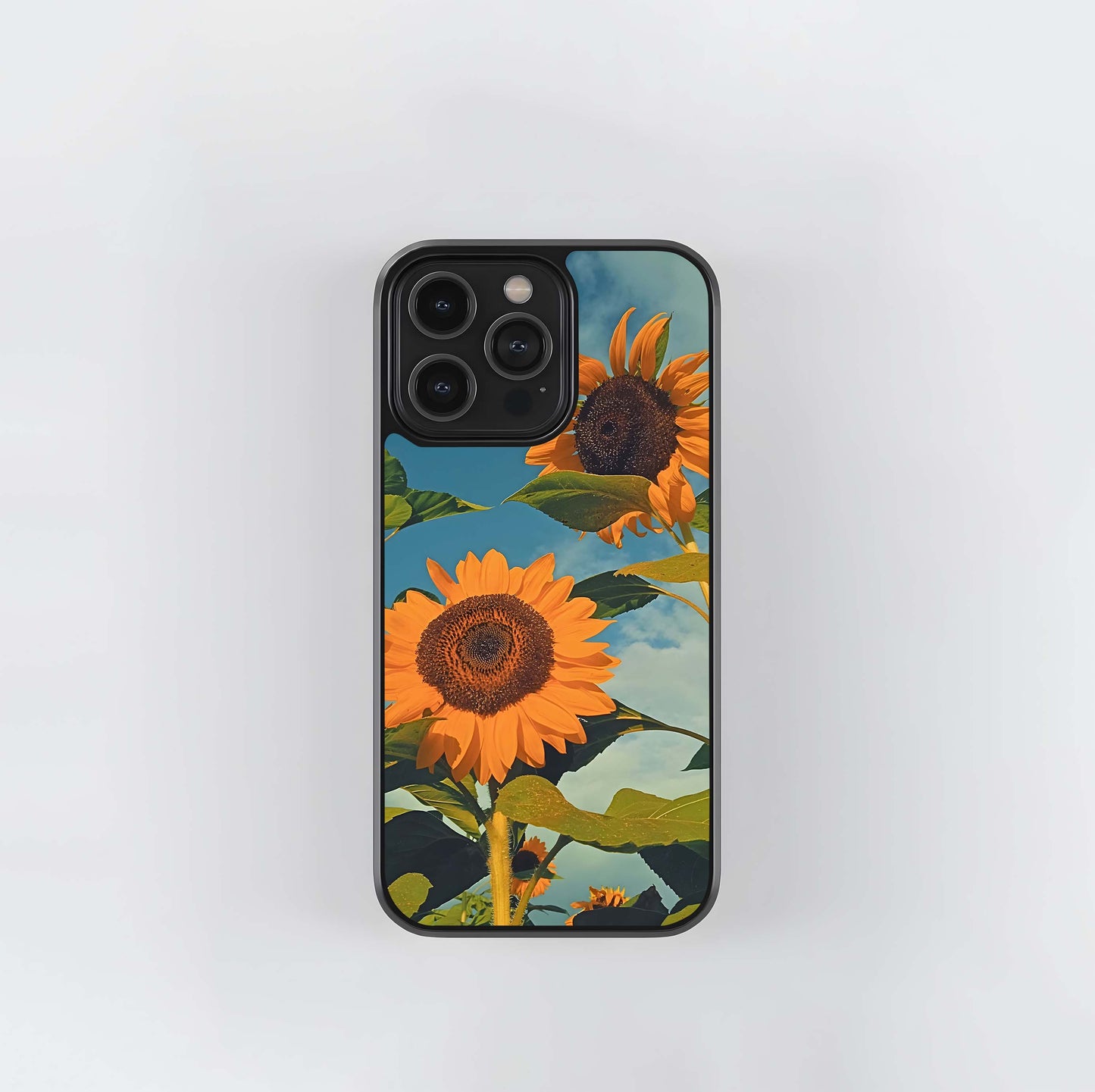 Sunflower Wallpaper Vibes Glass Case