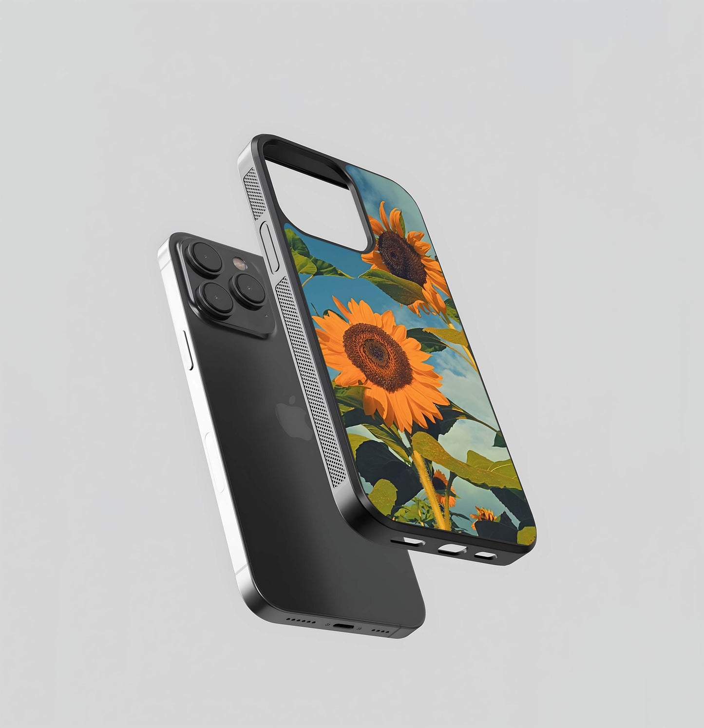 Sunflower Wallpaper Vibes Glass Case
