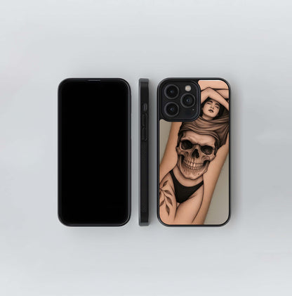 Skull & Skin Reveal Tattoo Glass Case