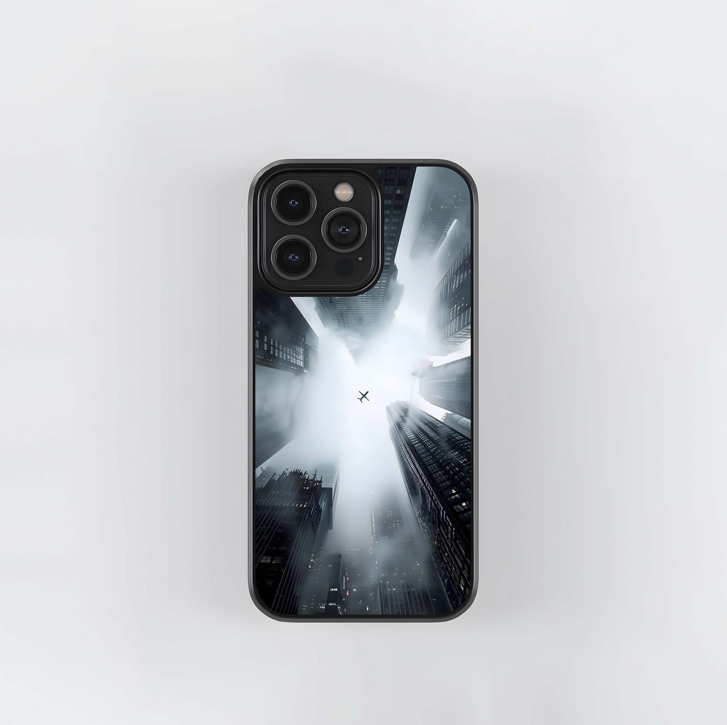 Skyscraper Fog View Glass Case