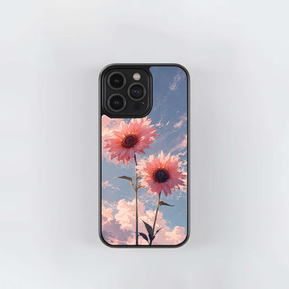 Sunlit Daisy Glow Glass Case