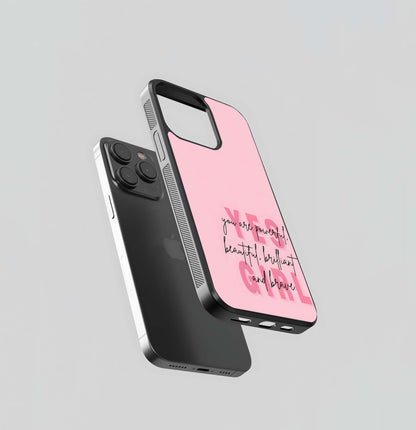 Yes Girl Glass Case